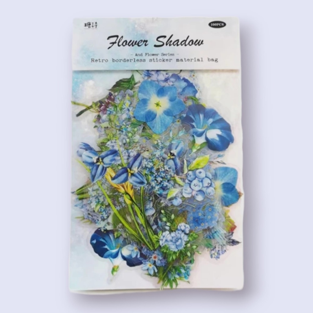 Stickere cu flori aesthetic – 100 buc