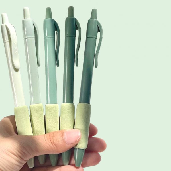 Green Avocado Cute Kawaii Gel Pen Set of 5