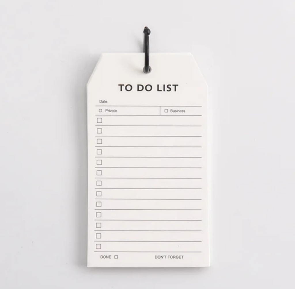 To Do List Notepad